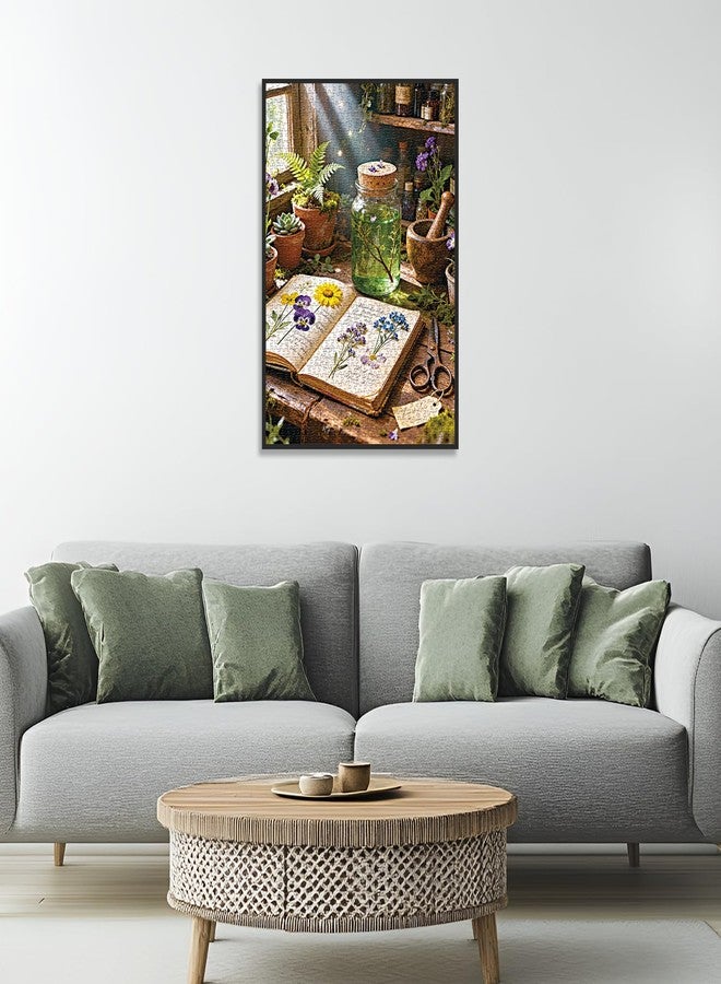 Cafly Family Jigsaw Puzzles for Adults 1000 Pieces, Challenging Fun Puzzles Stunning Art Wall Decor, Gift for Adult Puzzle Lovers, Poster Included, Plant Research C0831 - Image 2